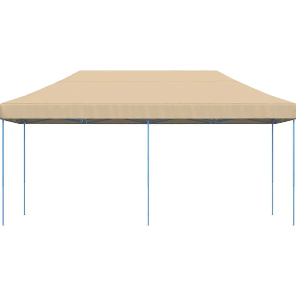 VIDAXL - Tente de réception pliable escamotable beige 580x292x315 cm