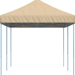 VIDAXL - Tente de réception pliable escamotable beige 580x292x315 cm