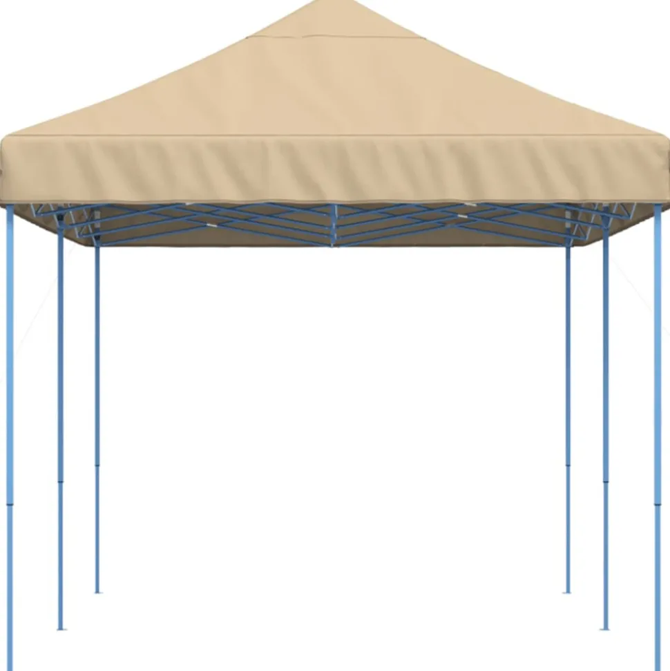 VIDAXL - Tente de réception pliable escamotable beige 580x292x315 cm