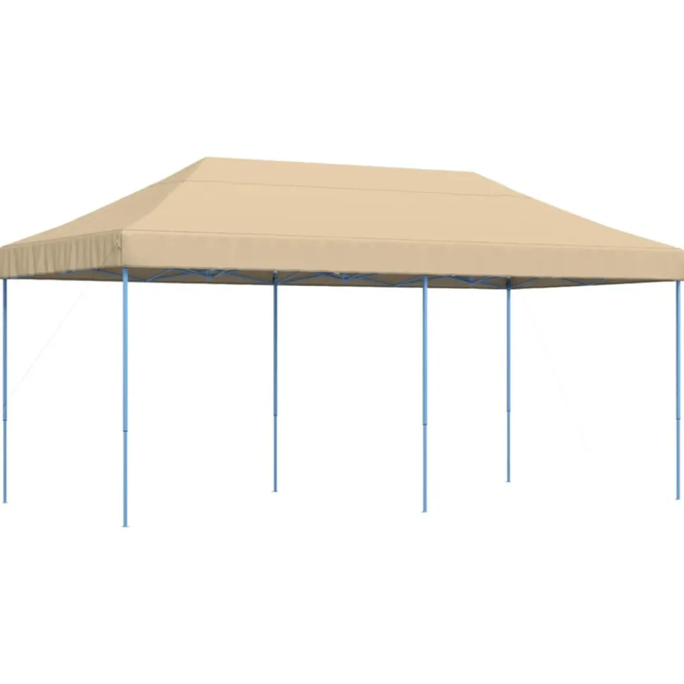 VIDAXL - Tente de réception pliable escamotable beige 580x292x315 cm