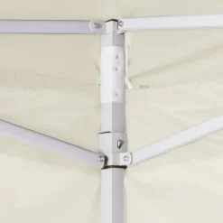 VIDAXL - Tente pliable avec 4 parois crème 3 x 3 m