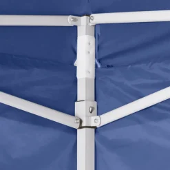 VIDAXL - Tente pliable avec 4 parois bleu 3 x 3 m