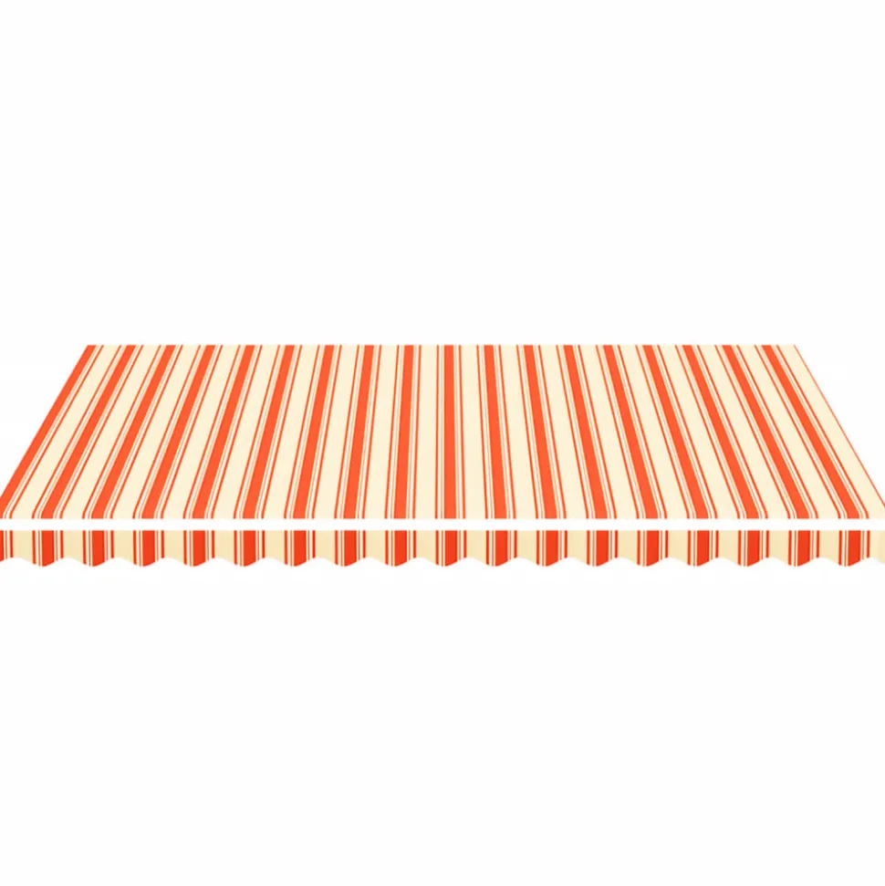 VIDAXL - Tissu de remplacement pour auvent jaune et orange 4x3 m