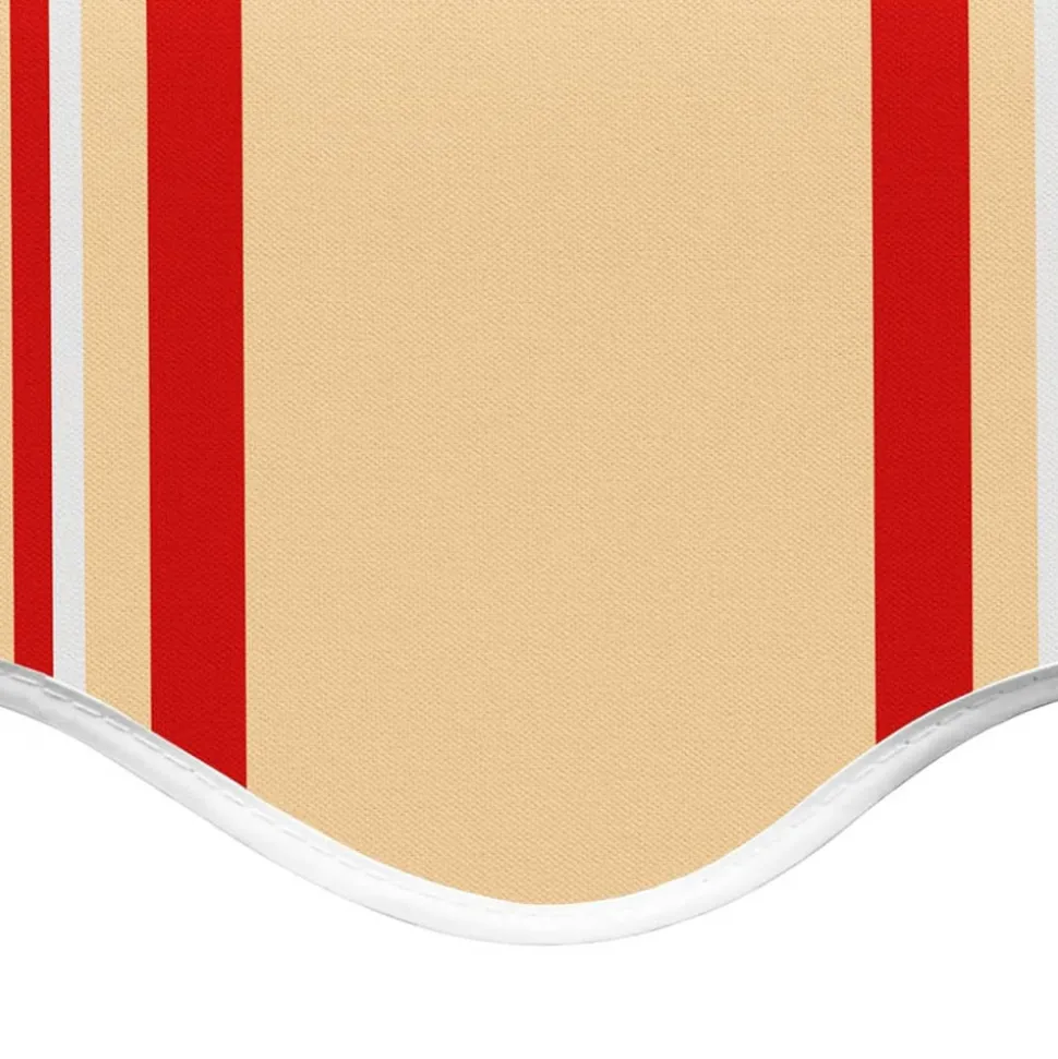 VIDAXL - Tissu de remplacement pour auvent jaune et orange 4x3 m