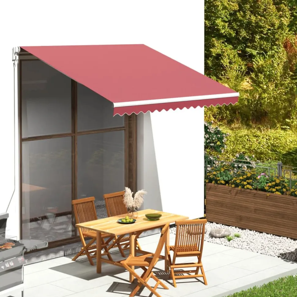 VIDAXL - Tissu de remplacement pour auvent bordeaux rouge 3x2,5 m