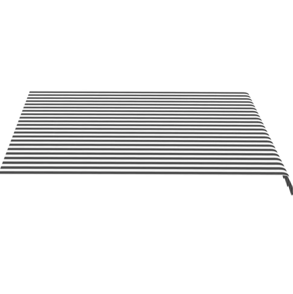 VIDAXL - Tissu de remplacement pour auvent anthracite et blanc 3x2,5 m