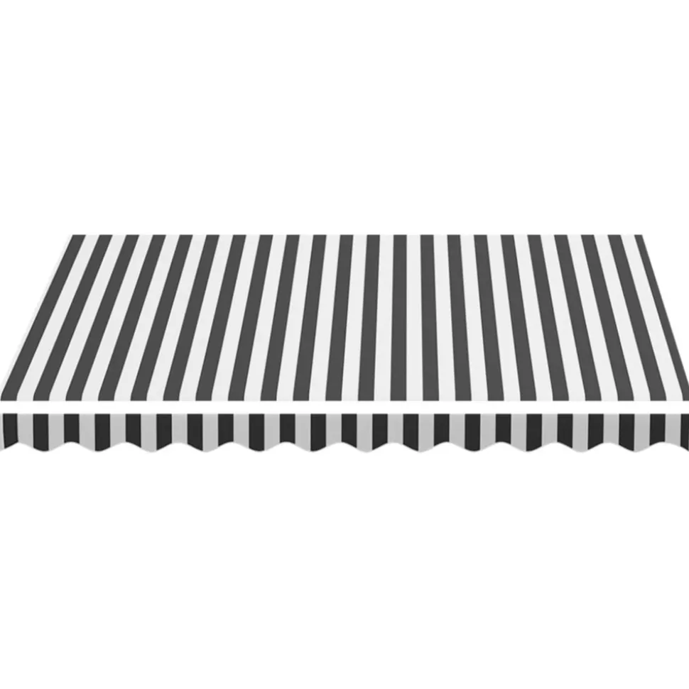 VIDAXL - Tissu de remplacement pour auvent anthracite et blanc 3x2,5 m