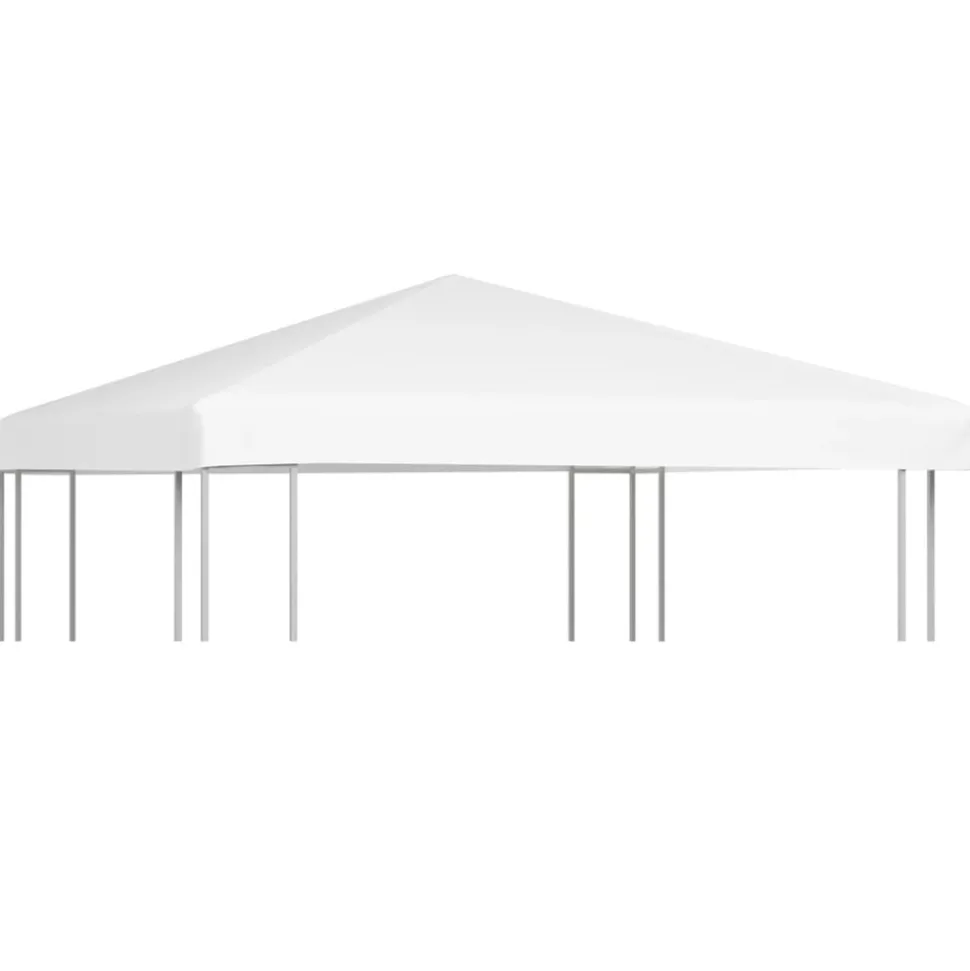 VIDAXL - Toile de toit de belvédère 270 g/m² 3x3 m blanc