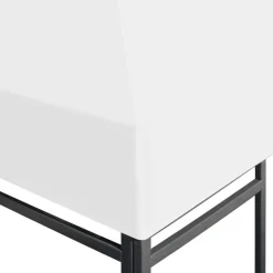 VIDAXL - Toile de toit de belvédère 270 g/m² 3x3 m blanc