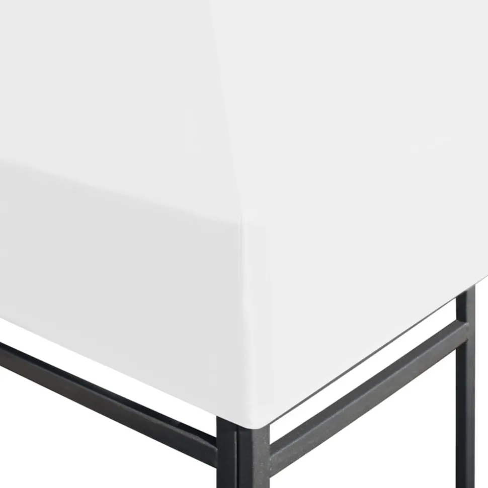 VIDAXL - Toile de toit de belvédère 270 g/m² 3x3 m blanc