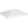 VIDAXL - Toile de toit de belvédère 270 g/m² 4x3 m blanc