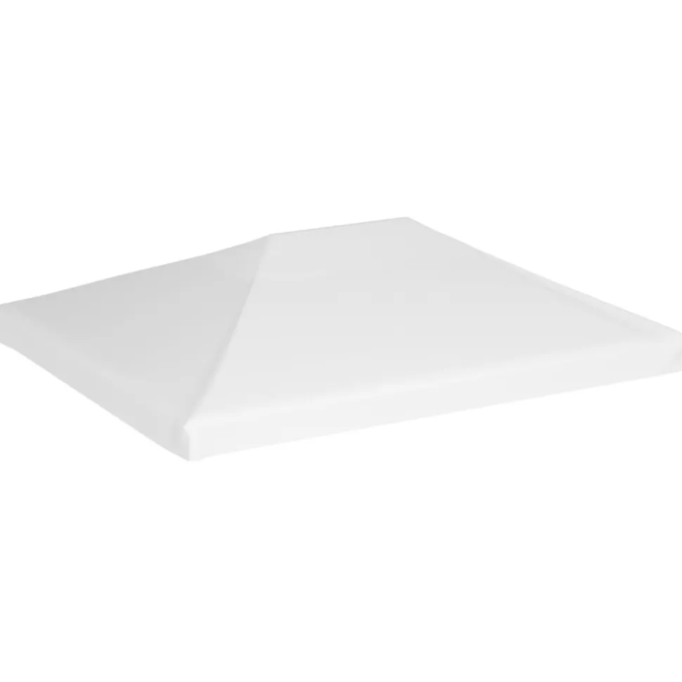 VIDAXL - Toile de toit de belvédère 270 g/m² 4x3 m blanc