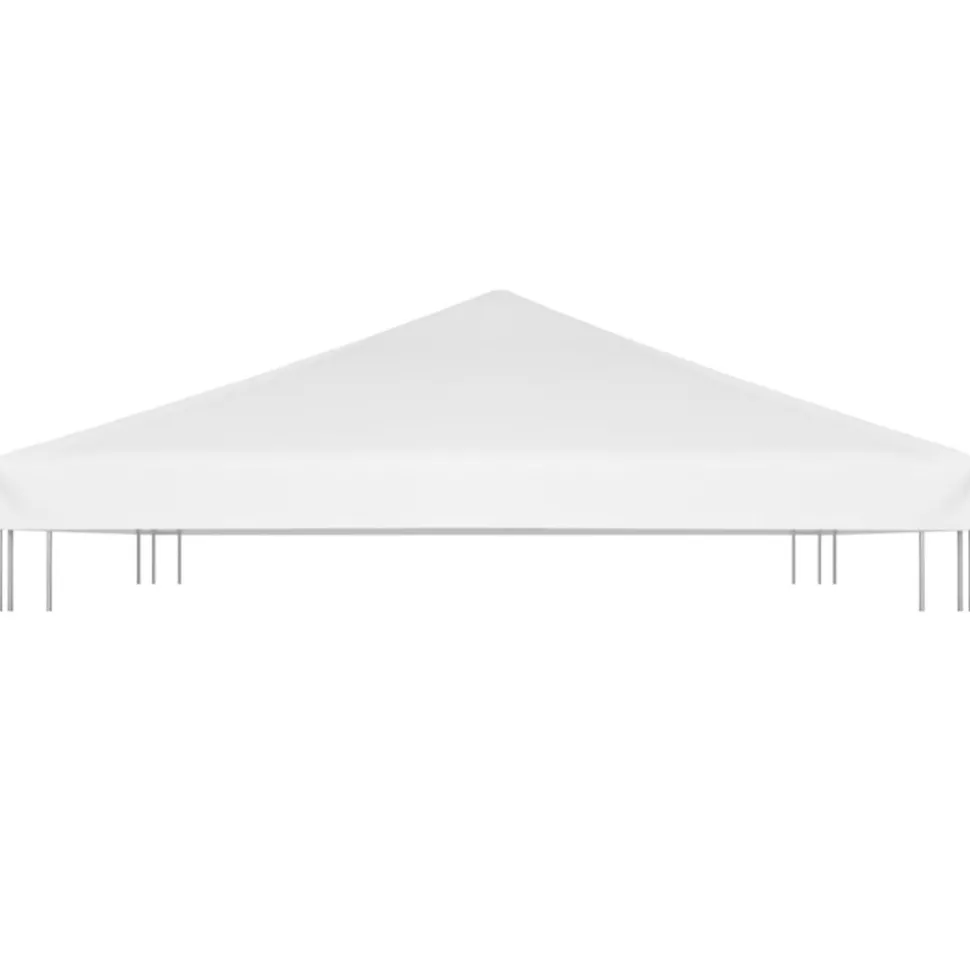 VIDAXL - Toile de toit de belvédère 270 g/m² 4x3 m blanc