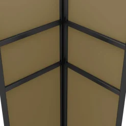 VIDAXL - Tonnelle avec double toit et lumières led 3x3x2,7 m taupe