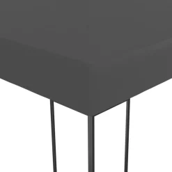 VIDAXL - Tonnelle avec guirlande lumineuse à led 3x4 m anthracite