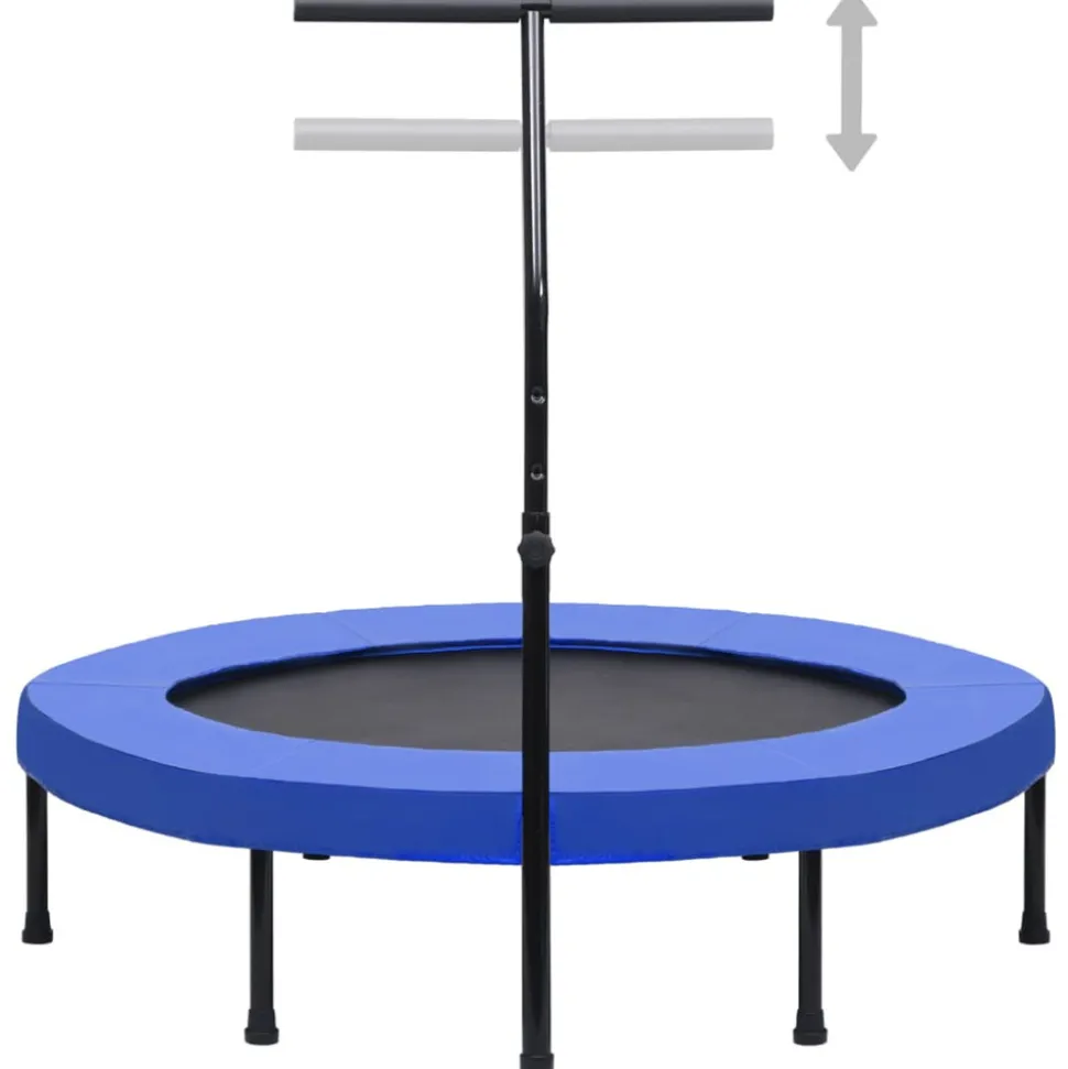 VIDAXL - Trampoline de fitness avec poignée et coussin de sécurité 122cm