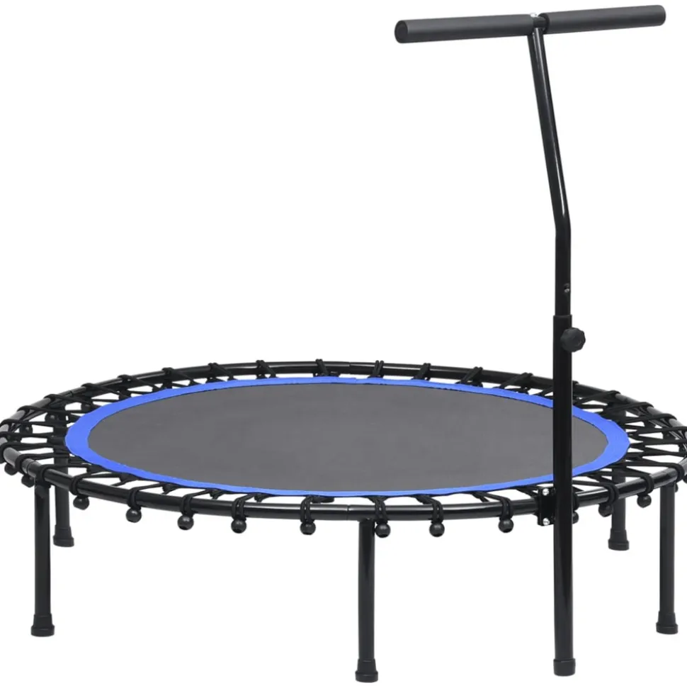 VIDAXL - Trampoline de fitness avec poignée et coussin de sécurité 122cm