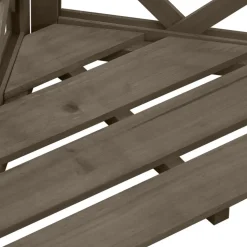 VIDAXL - Treillis d'angle gris 50x50x145 cm bois de sapin massif
