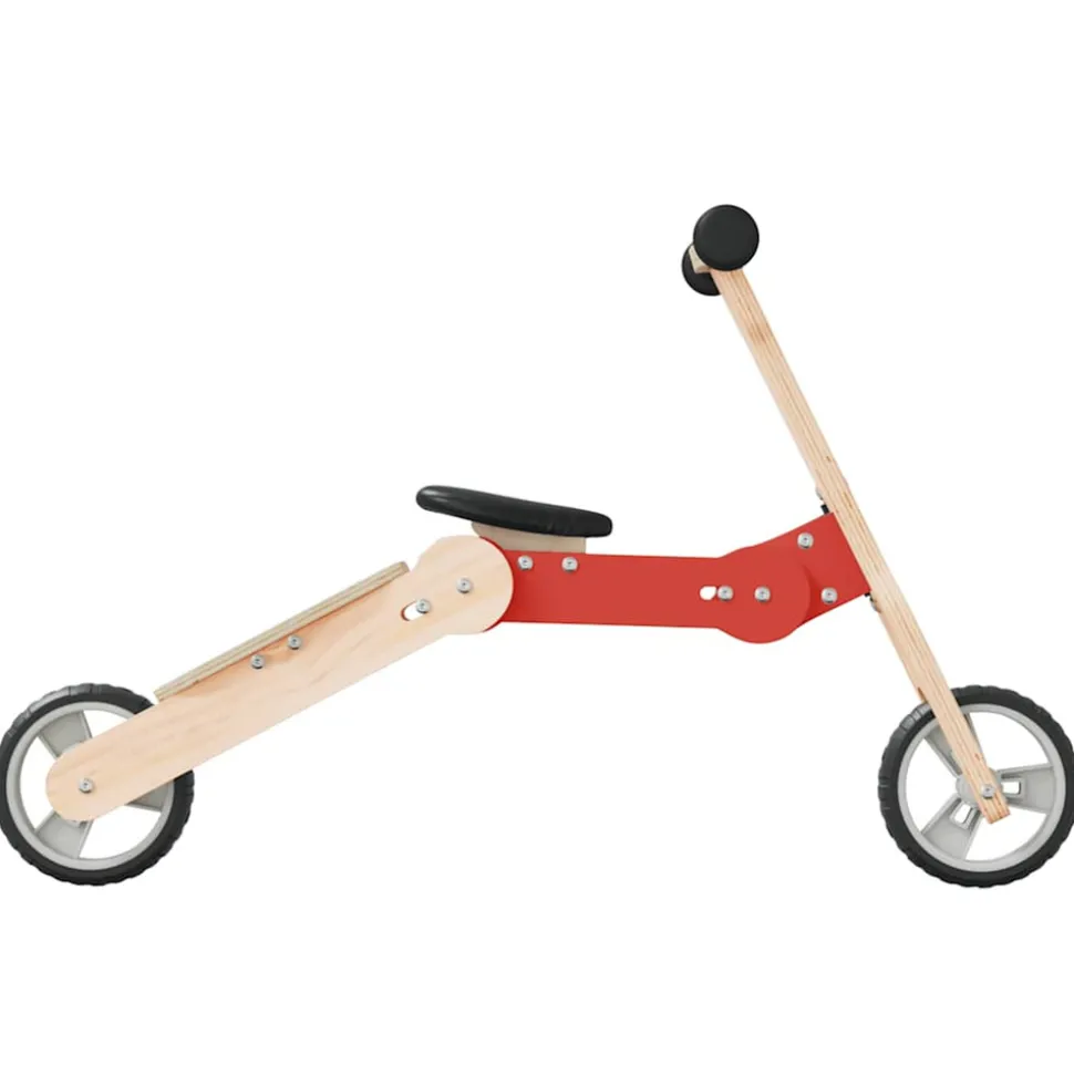 VIDAXL - Trottinette pour enfants 2-in-1 rouge