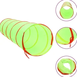 VIDAXL - Tunnel de jeu pour enfants vert 175 cm polyester
