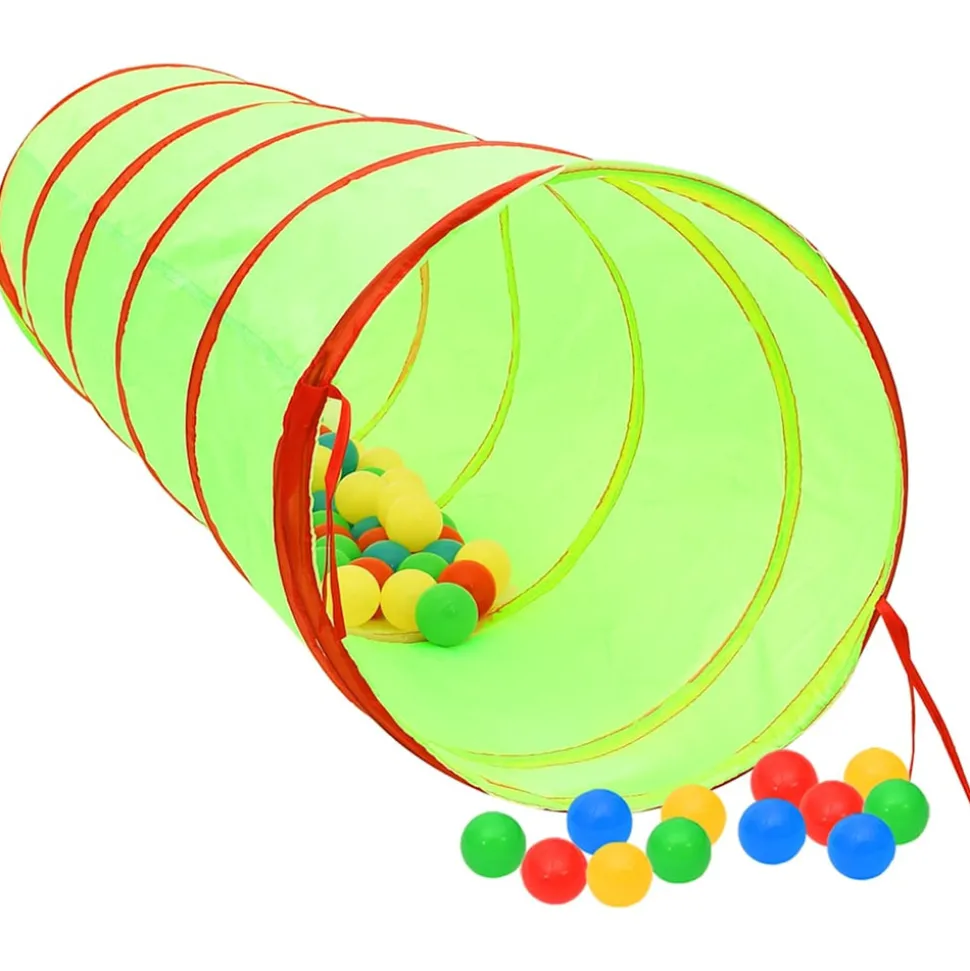 VIDAXL - Tunnel de jeu pour enfants vert 175 cm polyester