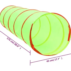 VIDAXL - Tunnel de jeu pour enfants vert 175 cm polyester