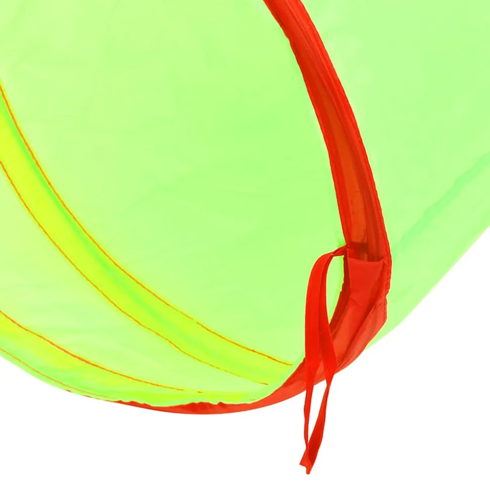 VIDAXL - Tunnel de jeu pour enfants avec 250 balles vert 175cm polyester