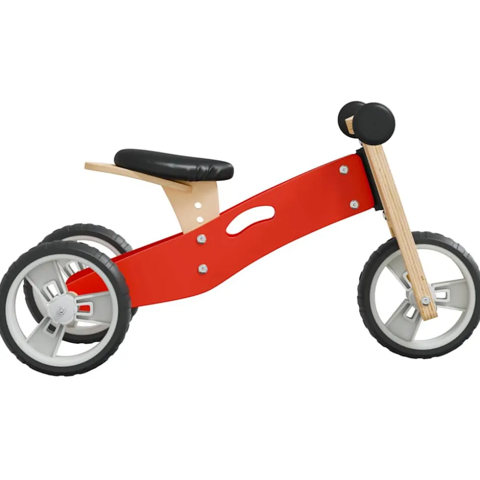 VIDAXL - Vélo d'équilibre pour enfants 2-in-1 rouge