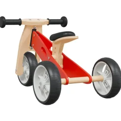 VIDAXL - Vélo d'équilibre pour enfants 2-in-1 rouge