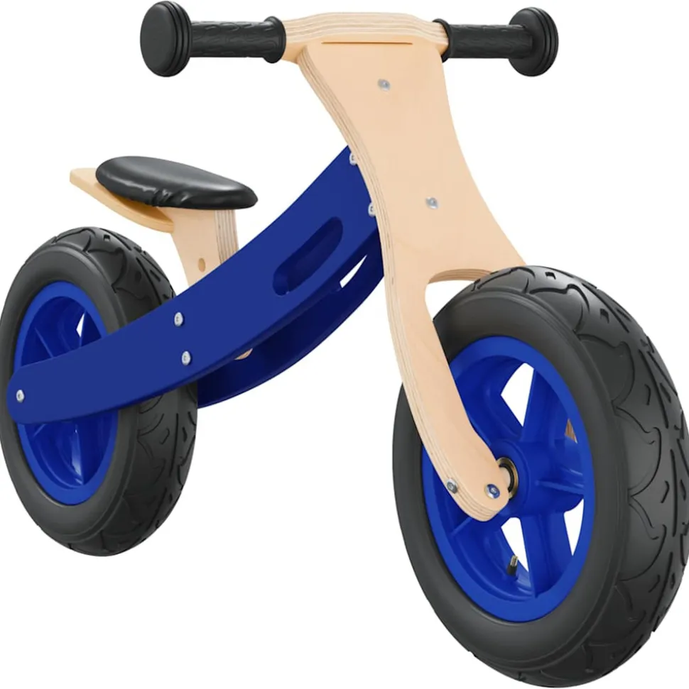 VIDAXL - Vélo d'équilibre pour enfants avec pneus pneumatiques bleu