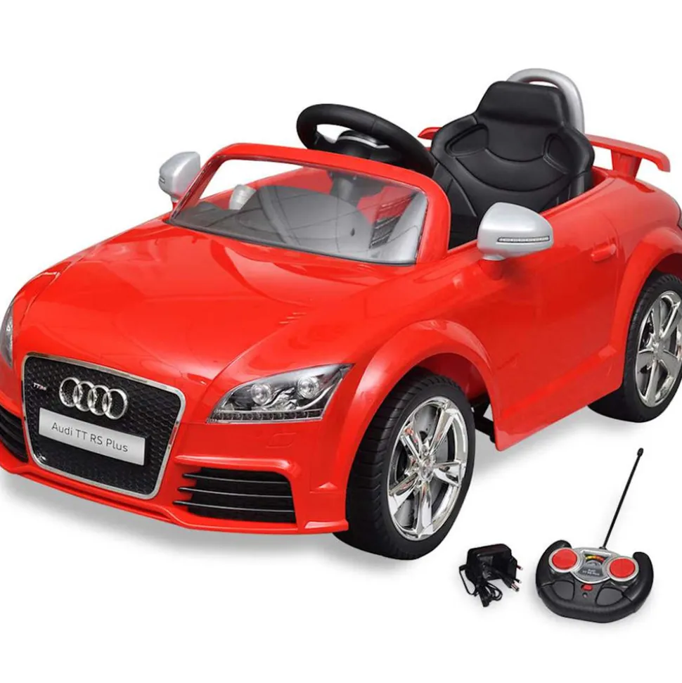 VIDAXL - Voiture avec télécommande pour enfants audi tt rs rouge