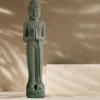 WANDA COLLECTION - Statue de jardin en pierre bouddha debout prière 2 m