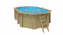 WATER CLIP - Piscine octogonal allongé emeo - 3,50 x 5,40 x h. 1,31