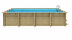 WATER CLIP - Piscine rectangulaire elly - 6,20 x 3,20 x h. 1,31