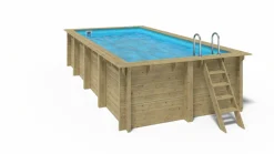 WATER CLIP - Piscine rectangulaire elly - 6,20 x 3,20 x h. 1,31