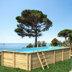 WATER CLIP - Piscine rectangulaire elly - 6,20 x 3,20 x h. 1,31